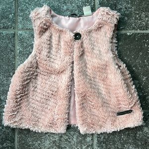 Calvin Klein Jeans Girl Faux Fur Vest - Size 4